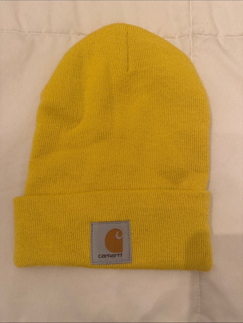 Carhartt Yellow Knit Cuffed Beanie